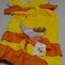 Princess Daisy Costume Adults Peach Costume Rosalina Dress Party Gown Ball Dress Crown Earrings for Women (X-Small, Yellow)