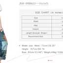 Yeokou Women's Loose Baggy Denim Wide Leg Drop Crotch Jumpsuit Rompers Overalls (Style 21 Blue)