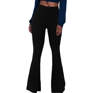 Herose Tall Ladies Soft Flared Leggings Pants Floor Length, XXL