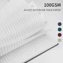 Lined Notebook Spiral Notebook 8.5" x 11"-4 Pack Large Journal Hardcover Notebook 7mm College Ruled Notebook 120 Pages 100 GSM Thick Hardcover Journal for School 