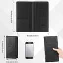 Christmas Car Registration and Insurance Card Holder Christmas Gift for Driver Include 1pcs Saint Christopher Medal, 1pcs Leather Vehicle Insurance Wallet Interior Car Accessories License