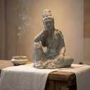 19" Guan Yin Buddha Statue for Home & Garden Zen Meditation Decor | Quan Yin | Kwan Yin | Female Buddha Figurine | Indoor & Outdoor Patio Decor | Spiritual Accent, 18.9 inches