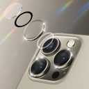 2 Pack Sapphire Glass iPhone 13 Pro Max/13 Pro Camera Lens Protector [9H+ Military-Grade] iPhone 13 Pro Max Camera Cover Lens Protectors, Anti-Scratch, HD Clear, Case Friendly - Gold