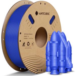 ANYCUBIC PLA Plus (PLA+), RFID 3D Printer Filament 1.75mm, High Toughness 3D Printing Filament, Dimensional Accuracy +/- 0.02mm, Print with Most FDM 3D Printers, 1KG Spool, Dazzling Blue