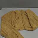 Women's Long Sleeve Open Front Knitted Crop Cardigan Drop Shoulder Knit Bolero Shrug Sweater, Size: Medium