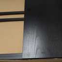 Folding Desk - 31.5" Wood Top Foldable Desk for Small Spaces | No Assembly Required Compact Desk for Home Office, Writing, and Study (Black)