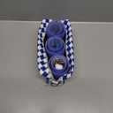 Hair Roller Set 12 pcs Heatless Self Grip Rollers With Clips and Comb, Salon Curlers for DIY Styles, 2 Navy blue Sizes in 1 Set by Sungenol