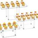 Gonice 3 Pack Acrylic Dessert Display Riser Set, Desktop Display Stand for Cake, Clear Cupcake Trays for Birthday Party, Weddind and Holidays and festivals