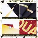 Frienda 9 Pcs 2026 Graduation Party Decoration Include Grad Box, Class of 2026 Graduation Door Porch Banner with Tinsel Curtain, Grad Photo Backdrop for College School Congrat Party Decoration(Red)
