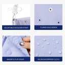 Telena DIY Customizable Crossbody Bags Snaphole Shoulder Bag for Women with DIY Charm Set (Flower Series, Blueberry Dream-1)