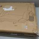 HOPERAN Heated Stadium Seats for Bleachers with Back Support and Wide Cushion, Extra Portable Bleacher Seat Foldable Stadium Chair, USB 3 Levels of Heat, 5 Pockets for Outdoor Camping Games Sports (21", 1pc Black)