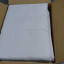 sancua White Table Cloths Rectangle, 8 Pack Tablecoths for 6 Foot Tables - Washable Polyester Fabric Table Cover for Wedding, Birthday Party, Banquet Reception, 54x108 Inch