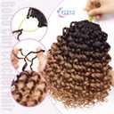 7 Packs GoGo Curl Crochet Hair 10 Inch Short Curly Crochet Hair for Women Water Wave Beach Curl Deep Twist Crochet Braids Synthetic Braiding Hair Extensions (10 Inch, OT4/30)