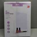 HIEEY Lighted Makeup Mirror, Hollywood Vanity Mirror with Lights, Three Color Lighting Modes, and 5X Magnification Mirror, Smart Touch Control, 360Rotation (17.3in,White,Gift Box)