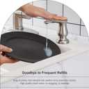 GAGALIFE Kitchen Sink Soap Dispenser Brushed Nickel, Under Sink Soap Dispenser with 40" Silicone Extension Tube Kit,Say Goodbye to Frequent Refills