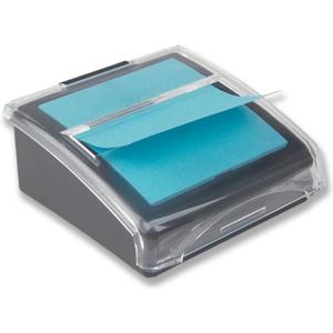 1InTheOffice Pop-Up Note Dispenser, Sticky Note Dispenser, Self-Stick Note Pad Holders, 3x3, Black, 1 Pack