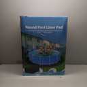 TIXANF 300G/M Thicker 24FT Pool Liner Pad,Seamless Above Ground Pool Liner, Thicker Durable Geotextile Material, Pre-Cut Heavy Duty Round Pool Liner Pad, Puncture Protection,Extend Liner Life(Black)