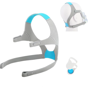 1 Packs F20 Replacement Headgear Compatible with F20 Full-face Mask, Include 4 Magnetic Clips+4 Packs Headgear Straps (Medium)