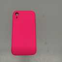 Vooii Compatible with iPhone XR Case, Upgraded Liquid Silicone with [Flat Edges] [Camera Protection] [Soft Anti-Scratch Microfiber Lining] Phone Case for iPhone 10 XR 6.1 inch - Hot Pink