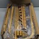 Clothes Rack - Clothing Rack with Storage Mesh Shelf & Casters, Heavy-Duty Metal Clothing Rack for Hanging Clothes, Dresses, Coats, Large Load Capacity, Easy Assembly, Gold, 28.0"x16.9"x59.0"