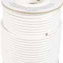 Amazon Basics 14-Gauge Audio Speaker Wire Cable, 200 Feet, 99.9% Oxygen-Free Copper for Clear Sound, Red and Black Color Coded, White