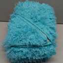 OLANLY Teal Blue Round Rugs for Bedroom - Machine Washable, 4 ft Circle Area Rugs for Living Room, Soft and Fluffy Shaggy Carpet for Teen Girls and Boys, Nursery Rooms, Dorms, Home Decor Aesthetic