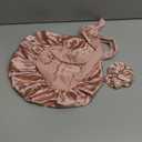 YANIBEST Adjustable Satin Bonnet Double Layer Hair Bonnet for Sleeping Bonnets for Women Hats Curly Natural Hair, Blush Pink (One Size)