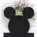 Cute Wooden Napkin Holder for Table Decor Kitchen Bathroom Desk Accessories Modern Cocktail Funny Decorative Xmas Home Decor Farmhouse Wood Cool Christmas (Mickey Black)