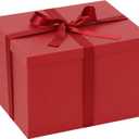 Rinrda Extra Large Gift Box,15x12x10 Inches,Boxes with Lids for Presents,10-inch Deep Box for Christmas Mothers Day Valentine's Day or Business.Contains Card,Ribbon,Shredded paper.