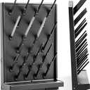 Pushglossy 1 Pcs 27 Pegs Lab Drying Racks Single Sided Pegboard Bench-top Wall-Mount Laboratory Glassware PP Test Tube Drying Draining Rack Cleaning Equipment Detachable