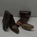 wetkiss Cowboy Boots for Women Knee High Cowgirl Boots, Western Boots with Floral Embroidered Pointed Toe Chunky Heel Pull On Retro Vintage Classic Tall Boots for Ladies (8.5)