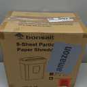 Bonsaii Paper Shredder, 8-Sheet Crosscut Shredder with 4.2 Gallon Bin Shred Credit Card/Mail/Staple/Clip for Home Office, P-4 Security Level (C261-C)