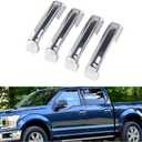 AUCERAMIC 4 PCS Chrome Door Handle Covers Trims Fit for 2015-2020 Ford F-150 2017-2022 Ford F-250/F-350/F-450/F-550 Super Duty W/O Smart Keyhole No sensors