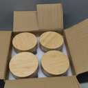 NETANY 4-pack 8oz Glass jars with Airtight Lids, Overnight Oats Containers with Bamboo Lids, Wide mouth Mason Salad jars, Glass Food Storage Containers for Snacks Yogurt Spice Sugar