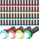 Hortsun 60 Pcs Operation Christmas Bulk Items Mini Flashlights with Lanyard LED Keychain Handheld Plastic Flashlight for Light Night Reading Emergency Camping Hiking Outdoor Home Party Favors