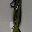 TwoEar 6FT 1IN Strong Green Dog Leash with 2 Padded Handles, Traffic Handle Extra Control, Comfortable Soft Dual Handle, Auto Lock Hook, Reflective Walking Lead for Small Medium and Large Dogs