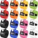 Kathfly 16 Pcs Handheld Clicker Counter 4 Digit Mechanical Tally Counter Assorted Color Pitch Palm for Counting Numbers Knitting Coaching Golf Lap Fishing School Sports Event