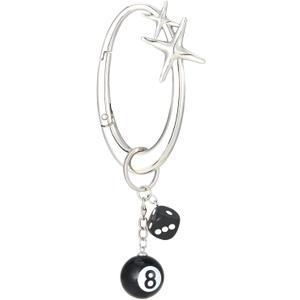 Twist Knot Clasp Keychain 8 Ball Dice Keychain Bag purse handbag Charms Fashion Accessory Heavy Duty Snap Hook