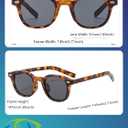 Classic Small Round Sunglasses for Women Men Retro Circle Style Tinted Sun Glasses