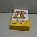 Transforming Robot Construction Vehicles Sets for Toddlers, 5 in 1 Magnetic Transforming Truck & Car Combiner - Easy DIY Assembly Educational STEM Gift for Kids 3-5 Year Old Boys Girls (Blue)