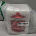 Nefelibata Christmas Decorations Ceramic Canister Gingerbread Cookies Tiered Tray Decor Xmas Mini Candy Jar Bowl with Buffalo Plaid Bowknot Wooden Beads Home Table Centerpiece Supplies Gift Idea