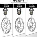 BUCKLOS 2PC Bike Brake Rotors 140mm 160mm 180mm 203mm, MTB Stainless Steel Bicycle Disc Rotors with 12 Bolts for Mountain Road Bike/Ebike/BMX