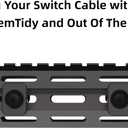 M-LOK Flashlight Pressure Switch Cable Management, 12Pack Black Lightweight Cable Clips, for M-LOK, AR, Rail Accessories