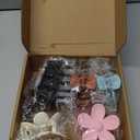 8PCS Hair Clips for Women, Flower Claw Clips for Thick Hair, Non-Slip Hair Accessories with Multi-Styles, Different Color Hair Claw Clips and Variety Pack, Ideal for Girls