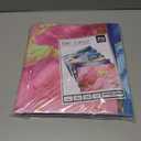 6 Pack Marble Design File Folders with Pockets - Plastic Folder with 2 Pockets & a Business Card Holder, Durable File Folders for Documents, School, Office & Home (Folder with Pockets (with Prong))