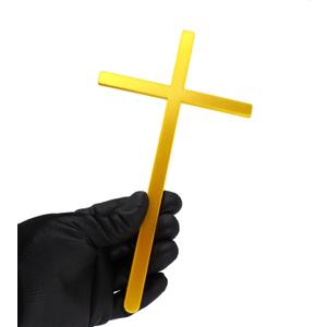 Religious Cross Floral Pick  10 Inch Long Plastic Cross for Floral Arrangements, Baptisms, Memorials, Christenings, Church Events, Weddings  3D Printed Cross Decoration