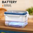 EAST OAK Cordless Electric Lunch Box for Adults, Heated Lunch Box Battery Powered with Automatic Heating, 5.5 Cups Portable Food Warmer with Insulated Carry Bag