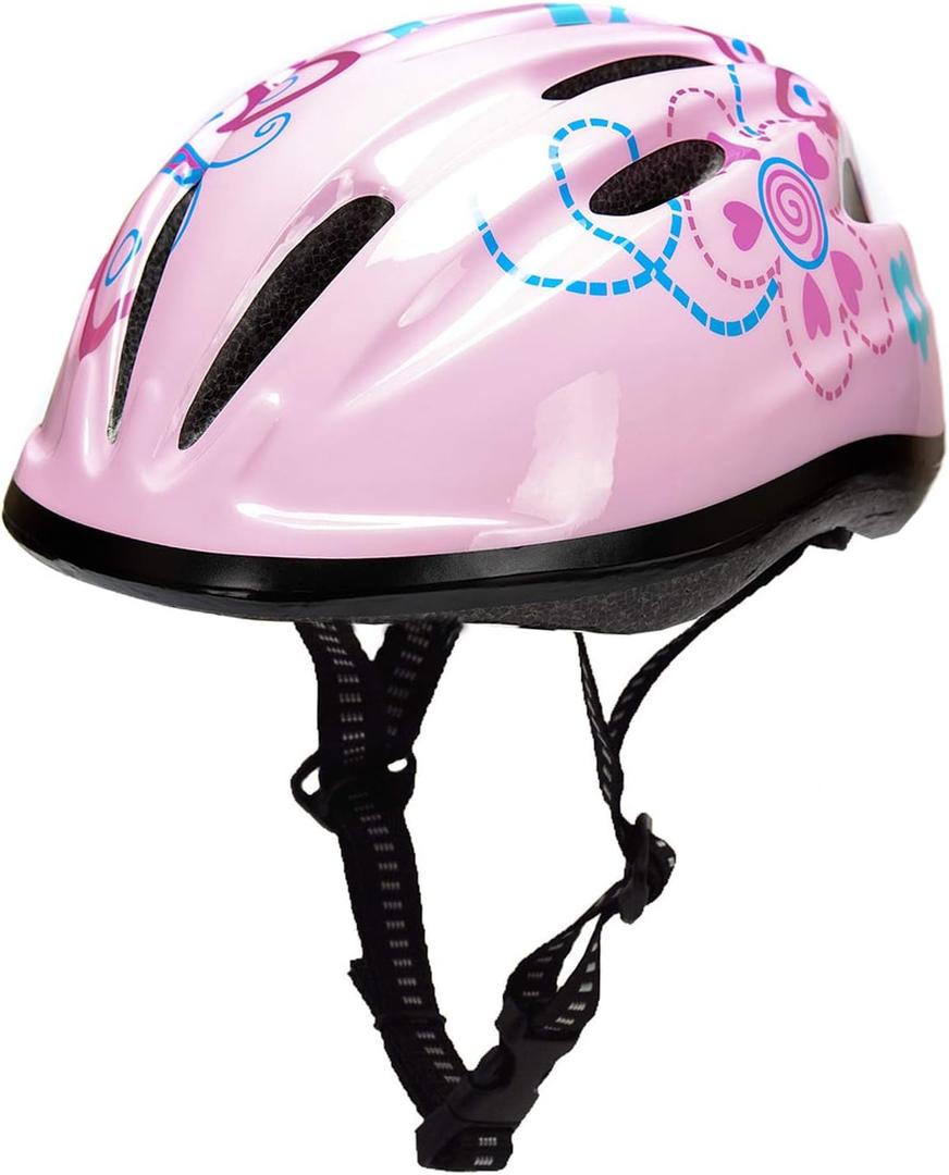 Girl Helmet for Bike,Kids Bike Pink Helmet for Girls Approximately Ages 3-10 Years Adjuastable and Multi-Sport, from Toddler to Kids CPSC Certicated (Classic)