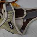 AIITLE Comfortable Dog Harness and Leash Set for Walking - Spring Step in Vest Harness,Reflective Bands, Adjustable No Pull Puppy Essentials, for Small Dogs and House Cats Beige ,Size S