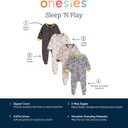 Onesies Brand Unisex Baby 4-Pack Sleep 'N Play Footies Multi Pack (Gray)